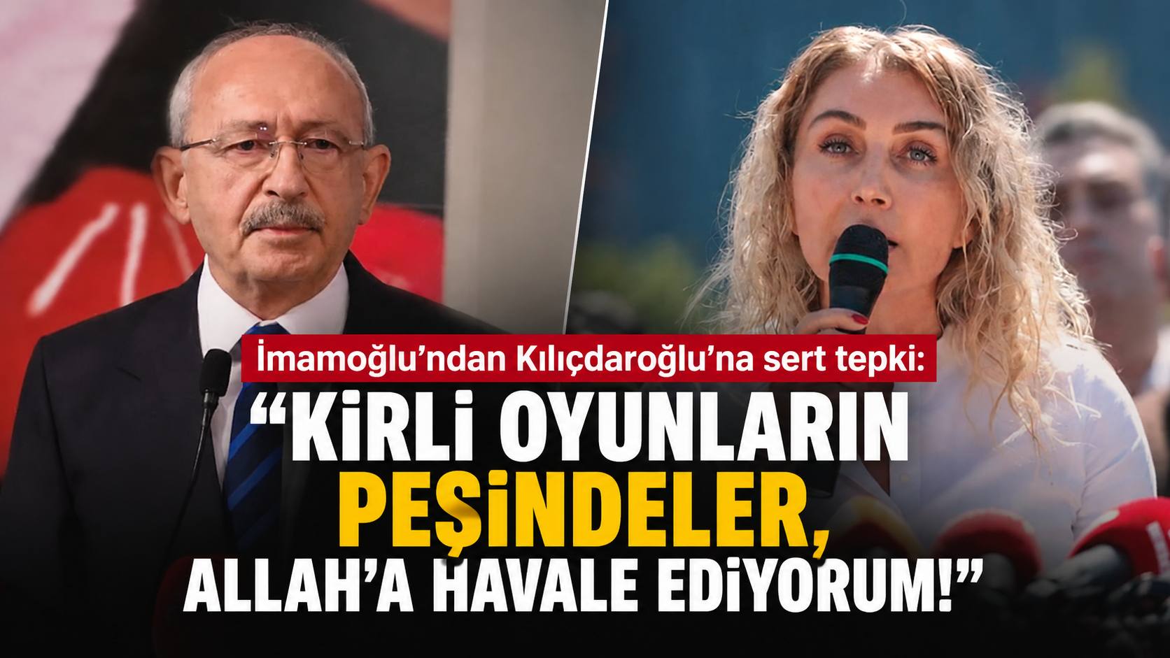 Dilek İmamoğlu'ndan Kılıçdaroğlu'na sert tepki: "Kirli oyunların peşindeler, Allah'a havale ediyorum!"
