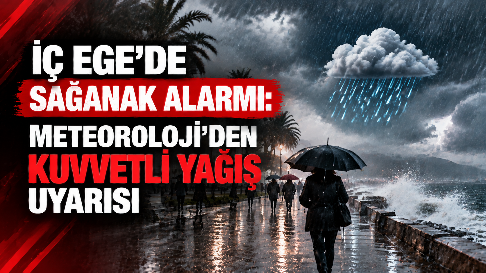 İç Ege’de sağanak alarmı: Meteoroloji’den kuvvetli yağış uyarısı