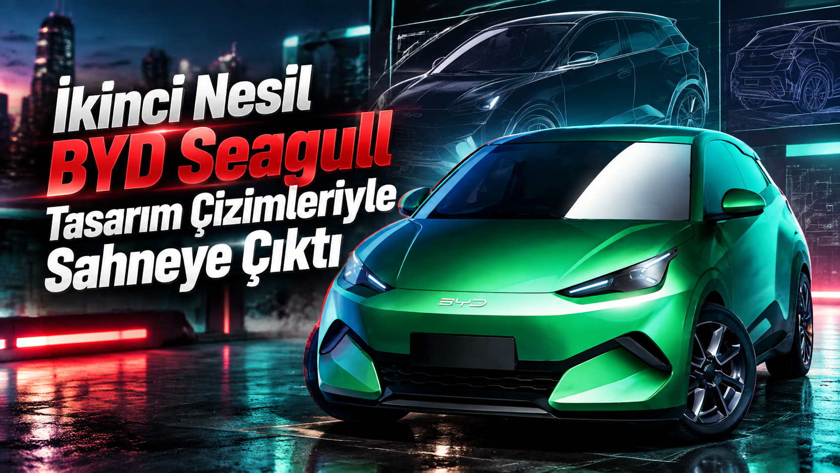 BYD Seagull Tasarım Çizimleriyle Sahneye Çıktı