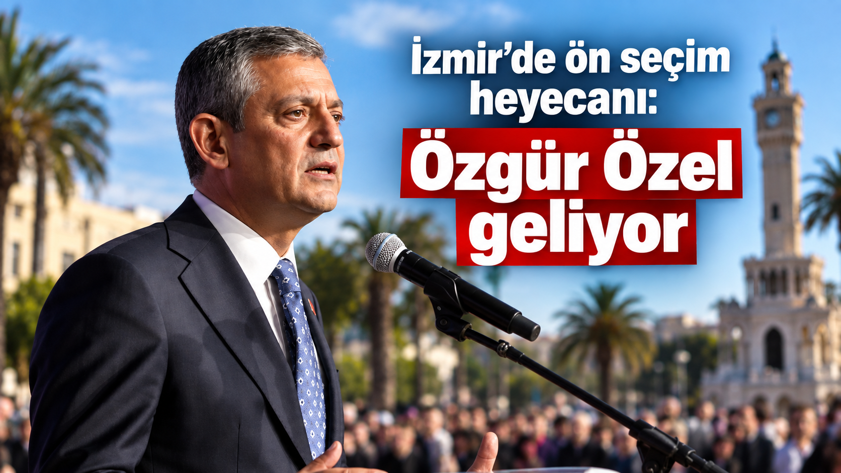 İzmir’de ön seçim heyecanı: Özgür Özel geliyor