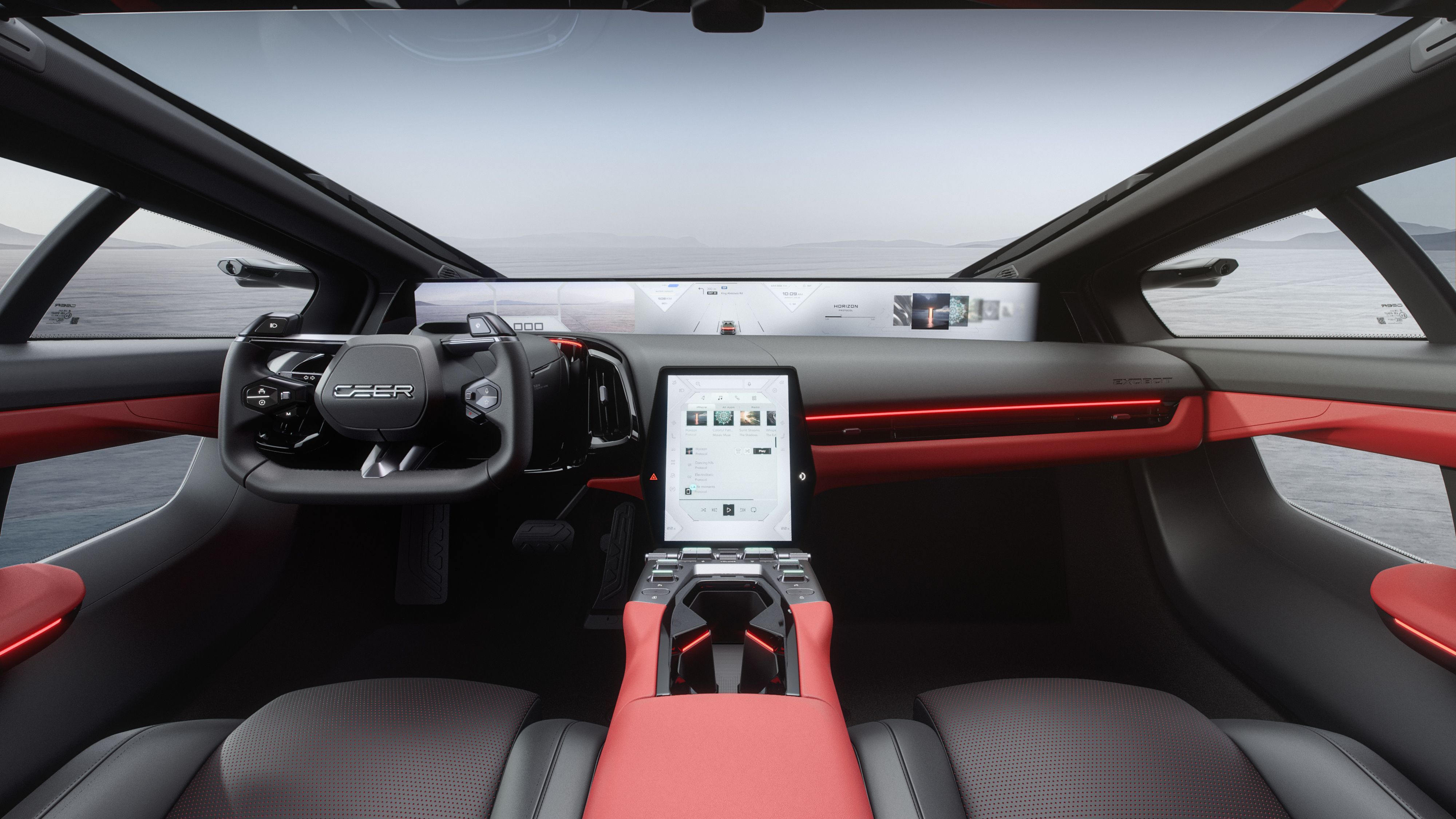 Exobot Interior Digital Horizon Display