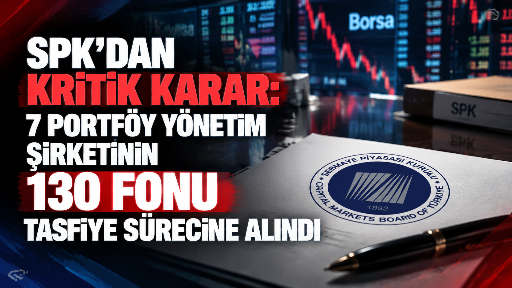 SPK’dan kritik karar: 7 portföy yönetim şirketinin 130 fonu tasfiye sürecine alındı