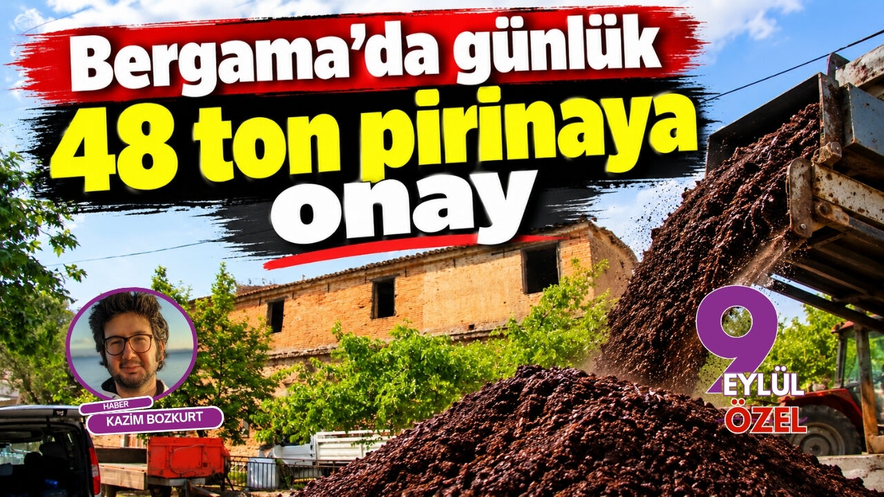 Bergama'da günlük 48 ton pirinaya onay