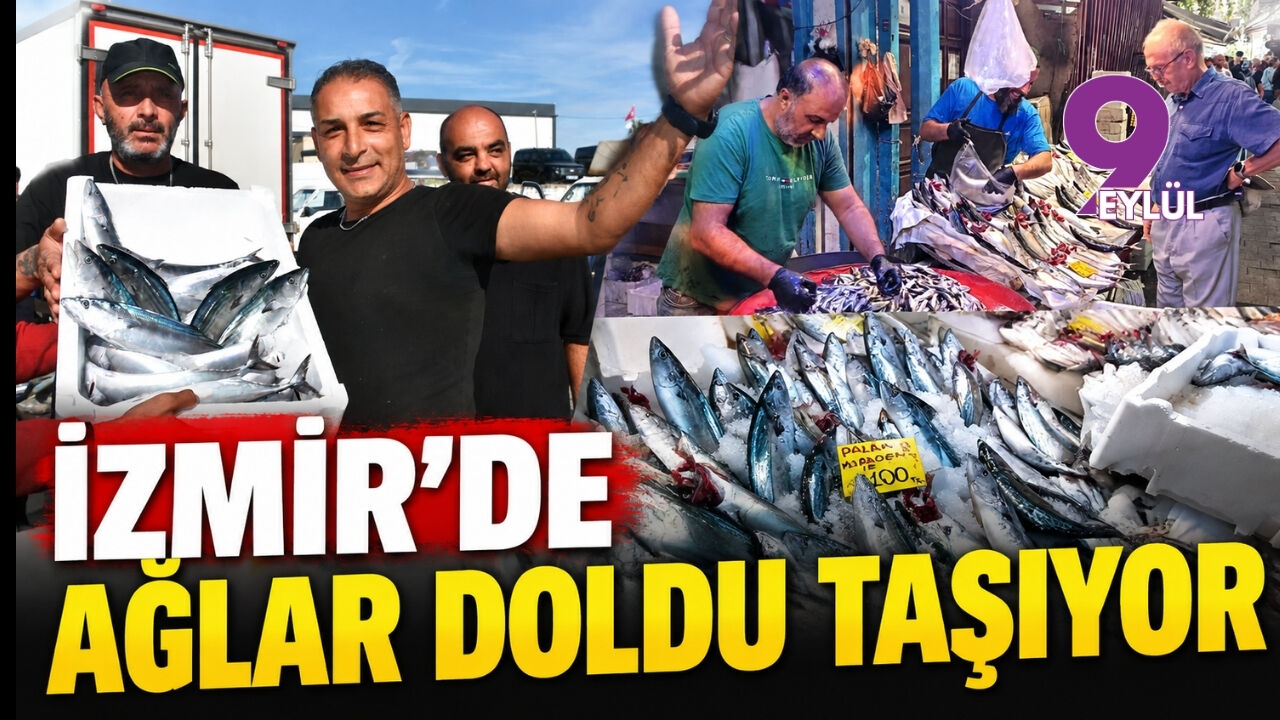 İzmir'de ağlar doldu taşıyor: Ege ve Karadeniz bereketiyle balık tezgahları şenlendi