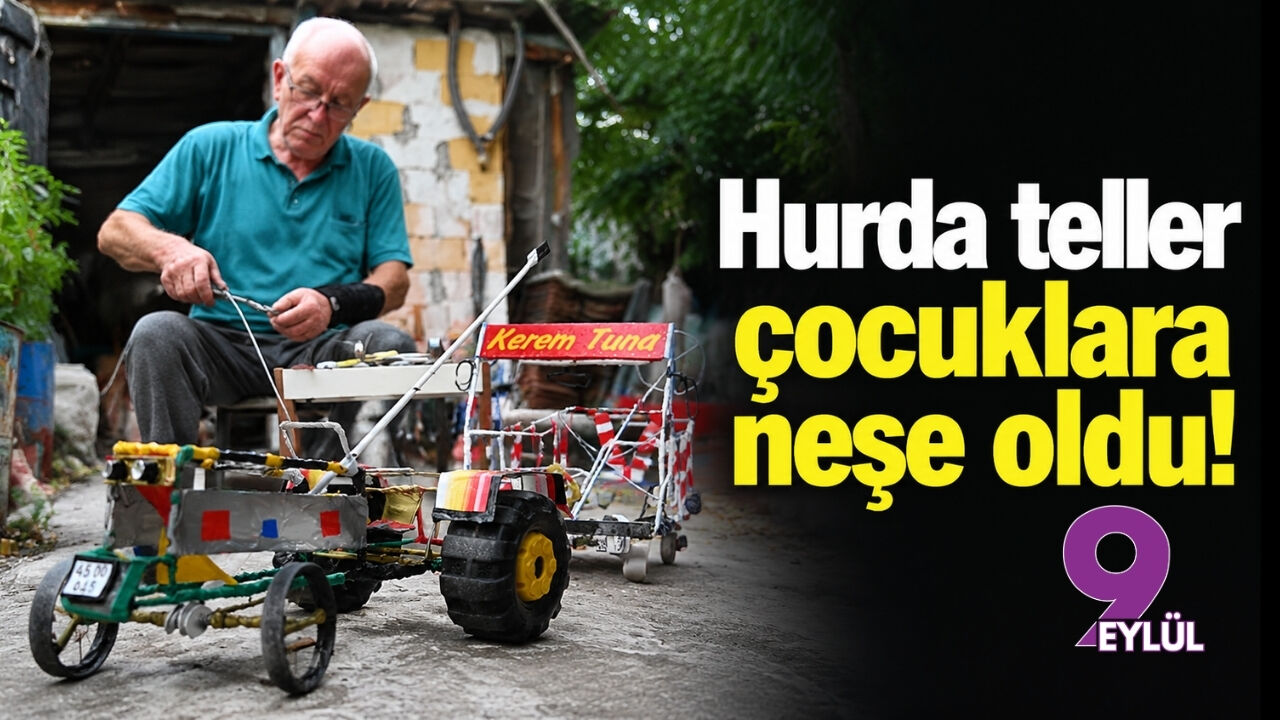 Hurda teller çocuklara neşe oldu!