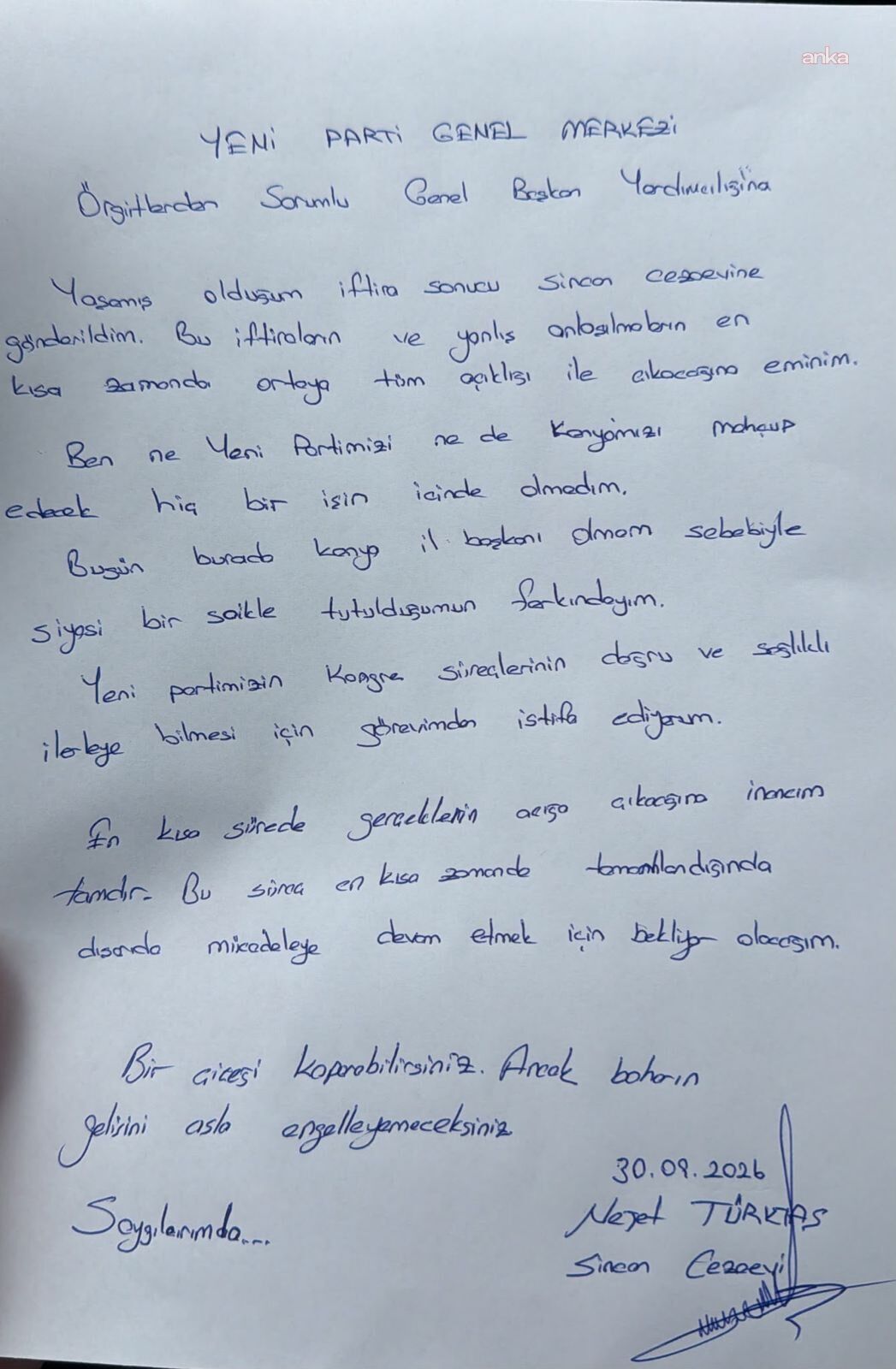 Konya Il Baskani Istifa Yeni Partijpeg T O Uc Yn Y Sf06M3Eu L41Pq K A