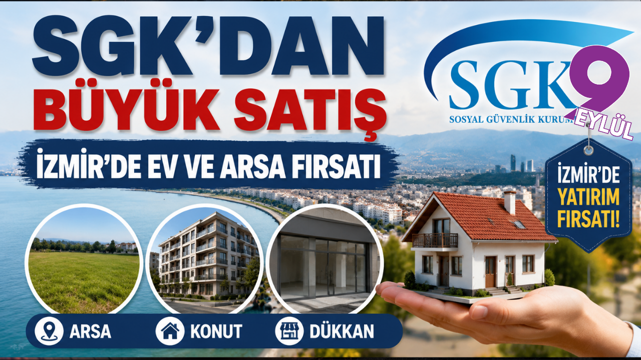 İzmir’de ev, arsa ve dükkan almak isteyenlere fırsat: SGK’dan gayrimenkul satışı