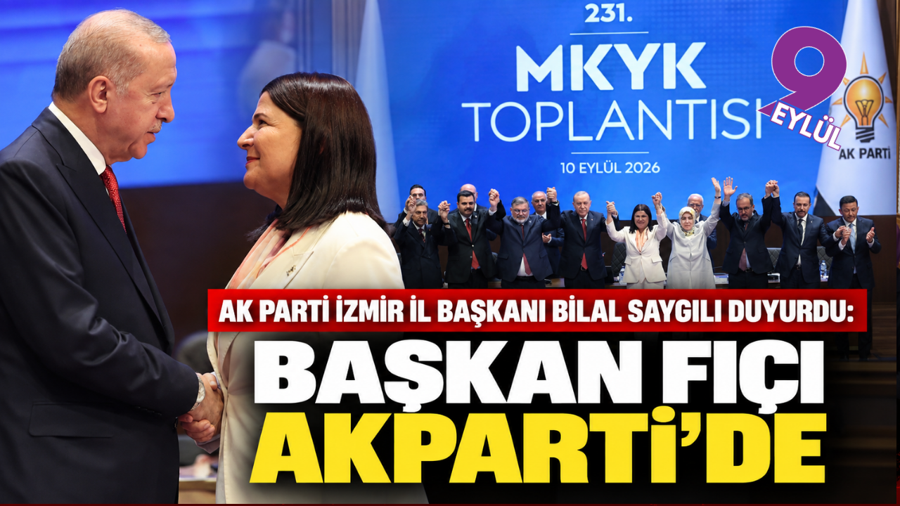 AK Parti İzmir İl Başkanı Bilal Saygılı duyurdu: Foça Belediye Başkanı Saniye Bora Fıçı AK Parti’ye katıldı