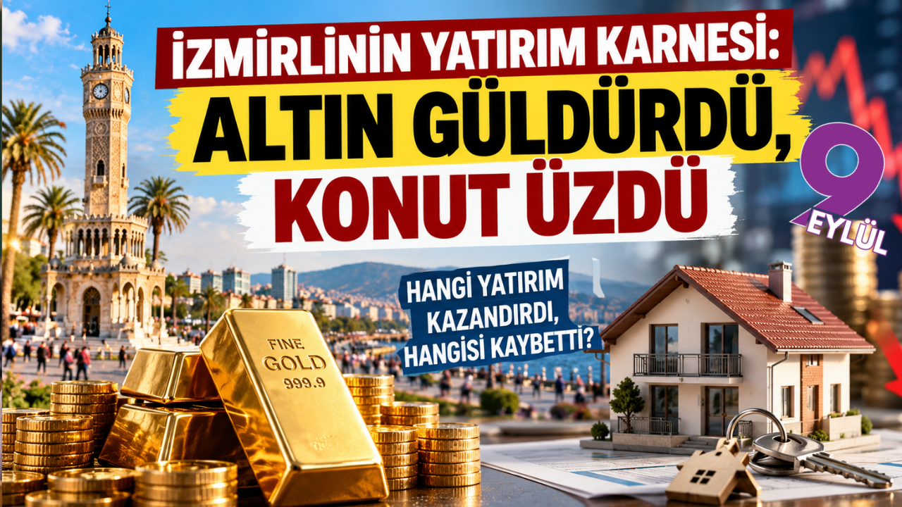 İzmirlinin yatırım karnesi: Altın güldürdü, konut üzdü