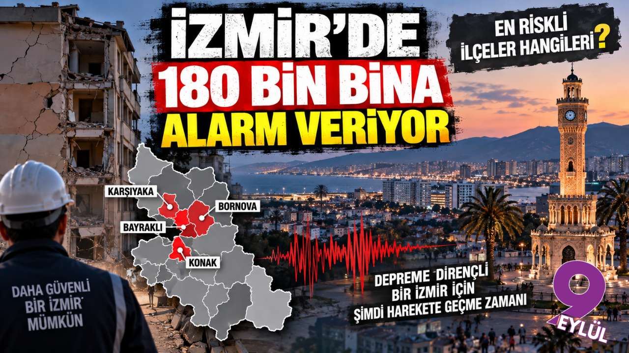 İzmir’de deprem alarmı: 180 bin bina çok yüksek risk grubunda