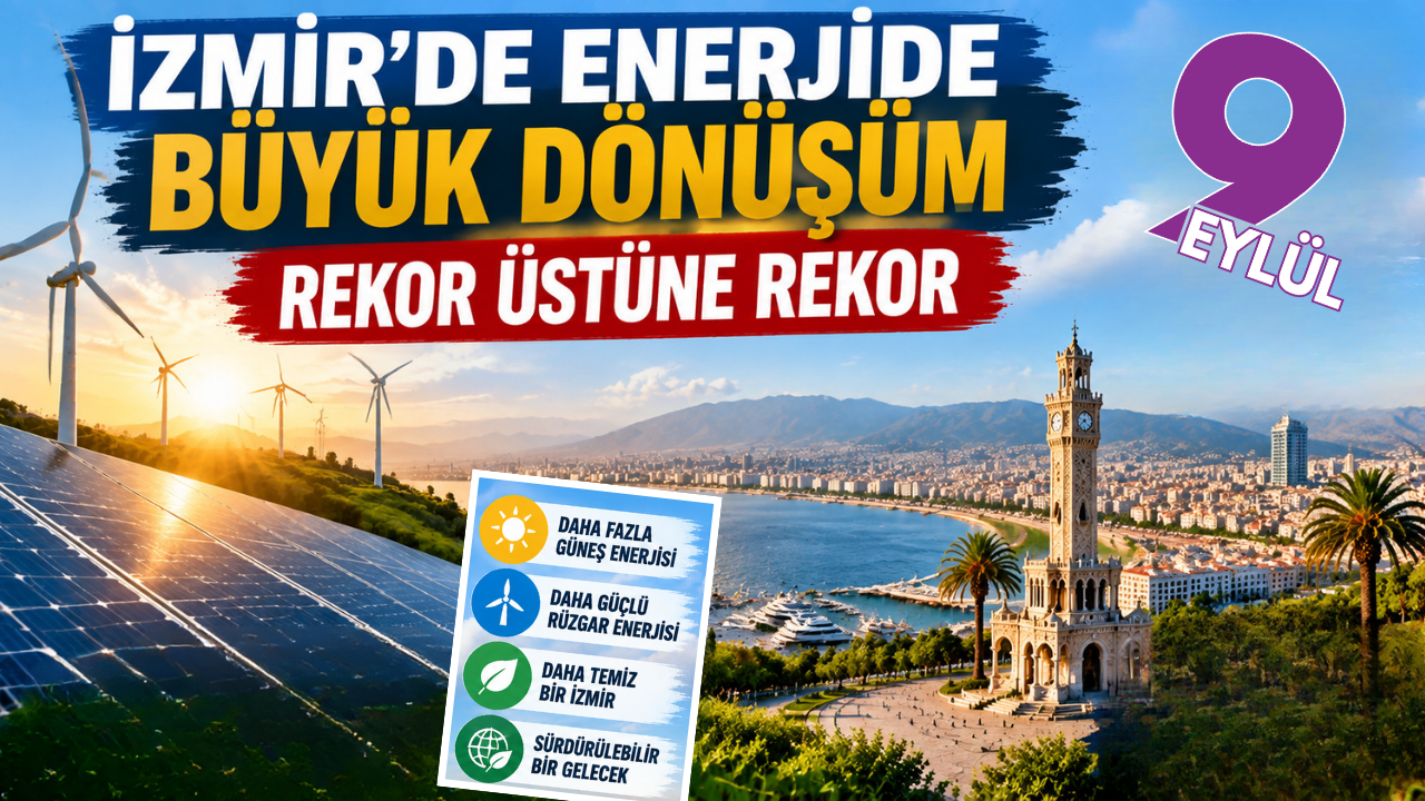 İzmir enerjide dönüşüm peşinde: Güneş ve rüzgar yatırımları büyüyor