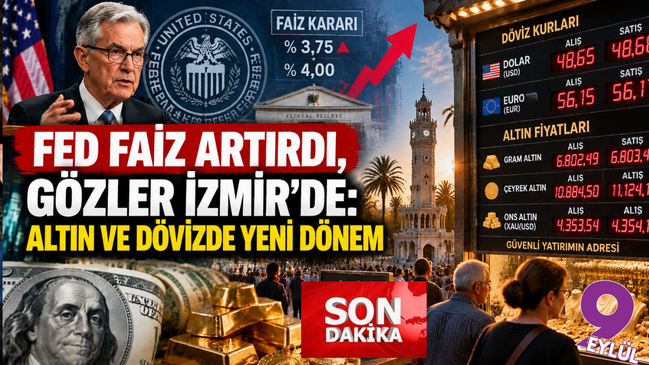 FED kararını açıkladı; İzmir'de altın ve dolar alarmı