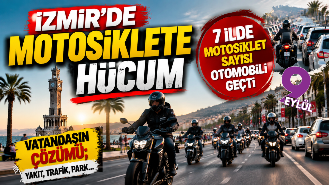 İzmir’de motosiklet sayısı dikkat çekti: Bu illerde otomobil sayısını geçti
