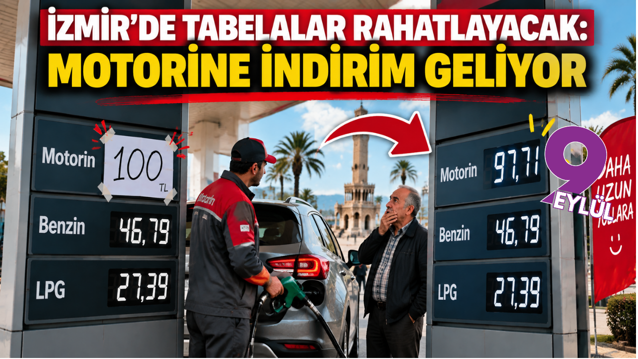 İzmir’de motorine indirim geliyor: Litre fiyatı 97 liraya düşecek