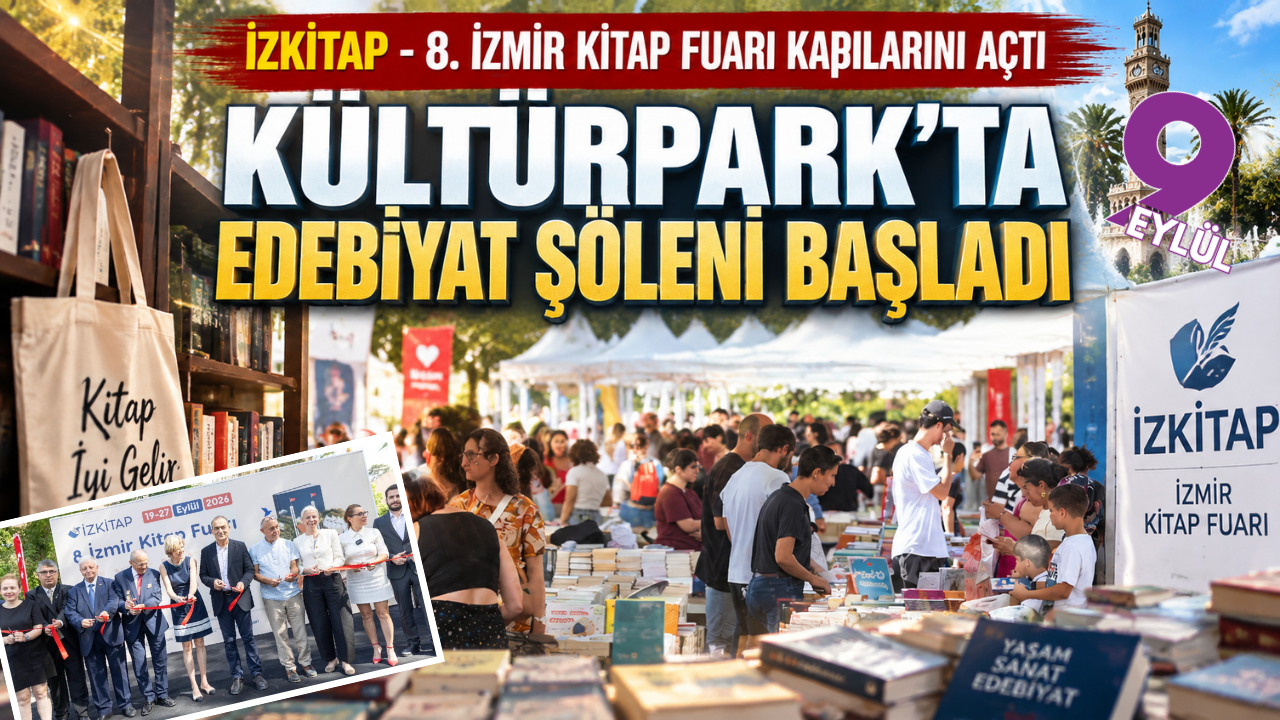 İZKİTAP - 8. İzmir Kitap Fuarı kapılarını açtı; Kültürpark’ta edebiyat şöleni başladı