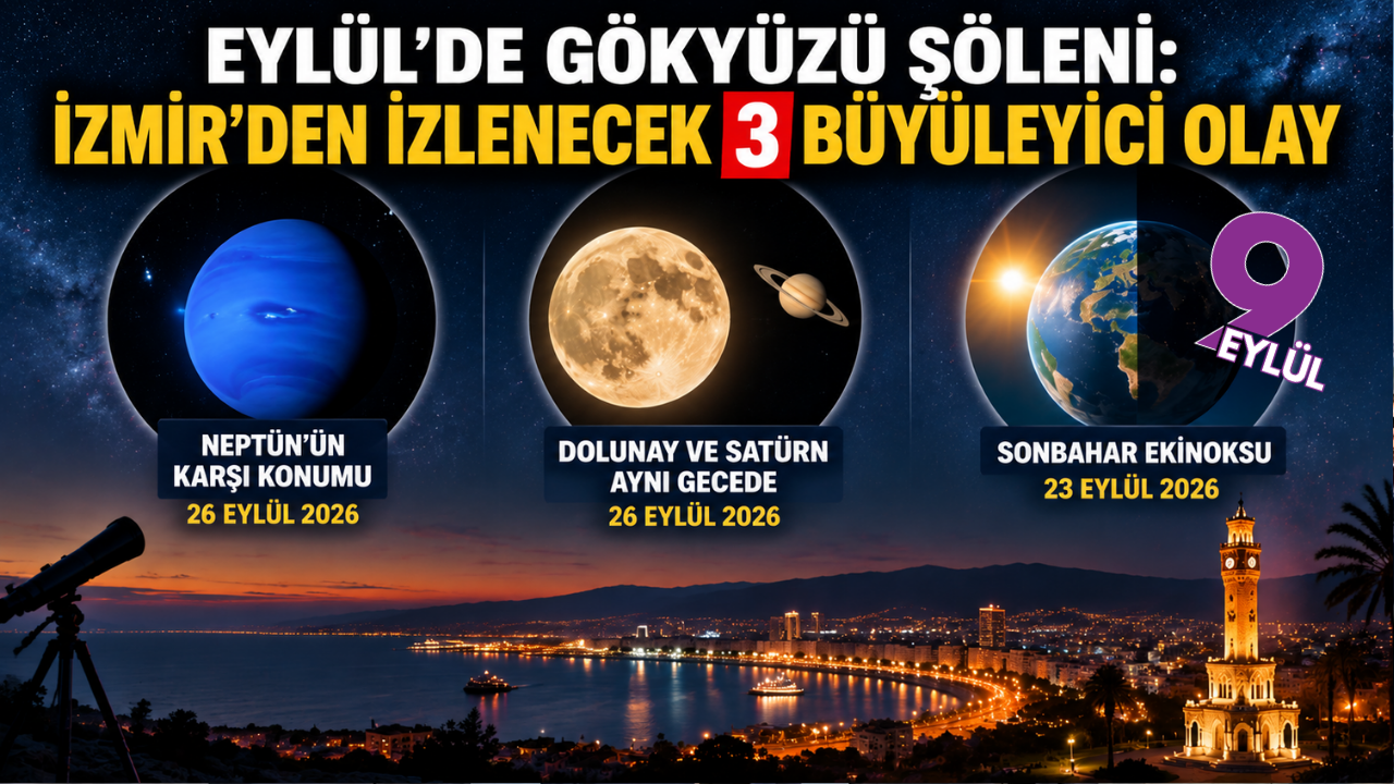 Gökyüzü hareketleniyor: Eylül ayında İzmir’den izlenebilecek 3 astronomi olayı