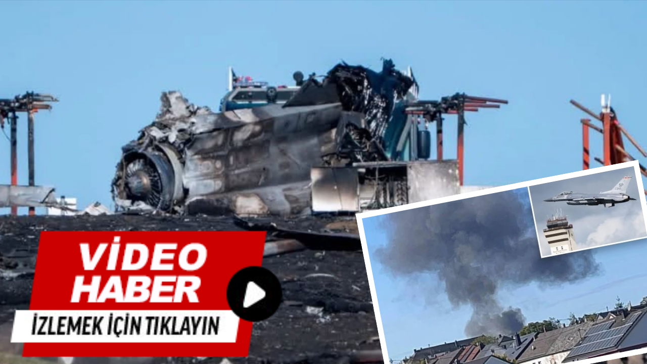 Gökyüzünde panik: F-16 düştü