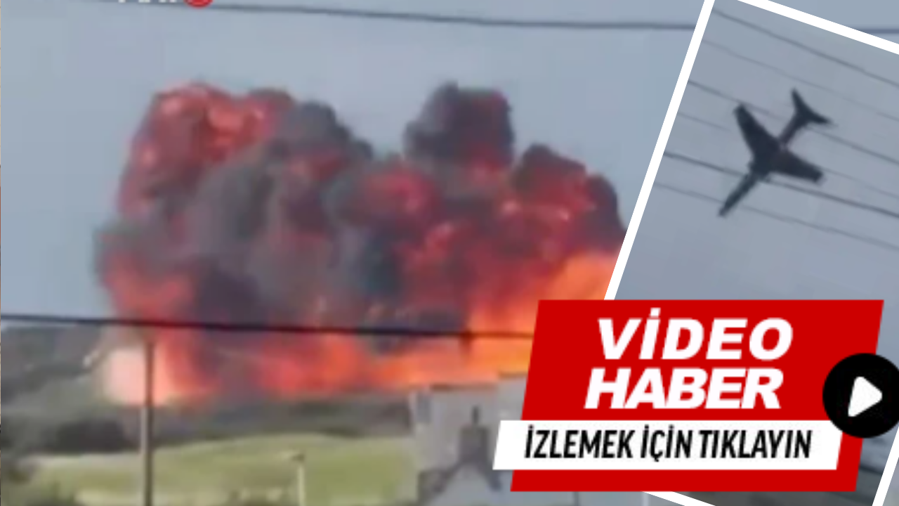 Uçak böyle yere çakıldı!