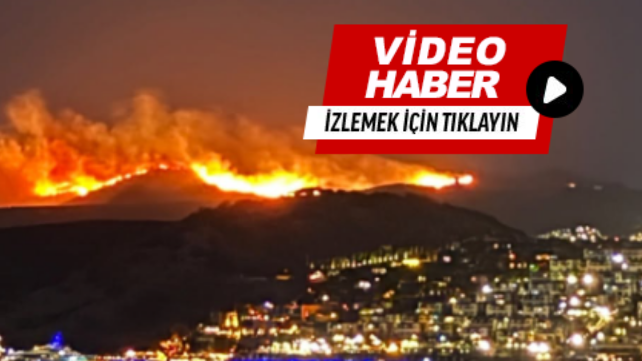 Bodrum’da korkutan yangın!