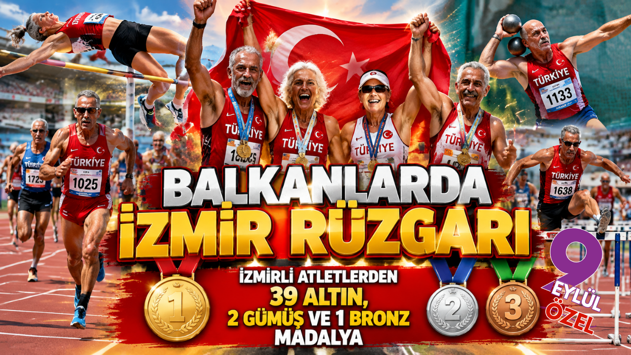 İzmirli master atletlerden Balkan’da büyük başarı: 14 sporcu 42 madalya kazandı