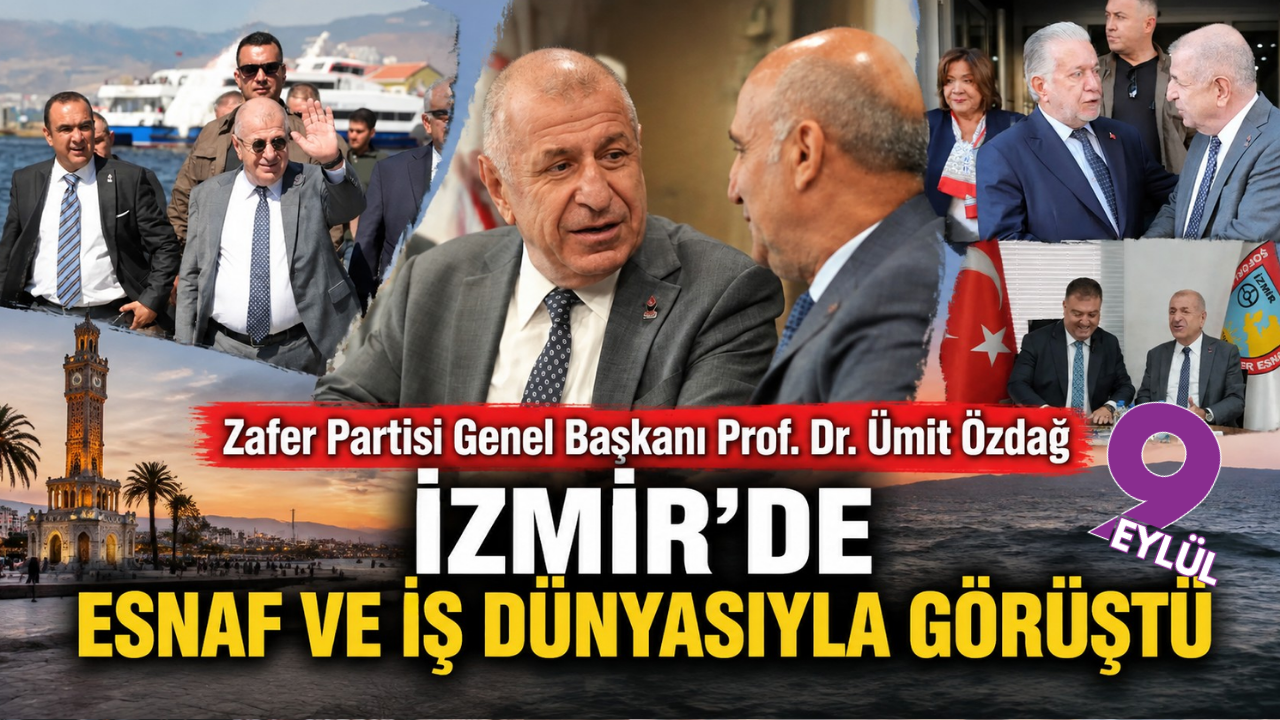 Zafer Partisi lideri Ümit Özdağ, esnaf ve iş dünyasıyla görüştü