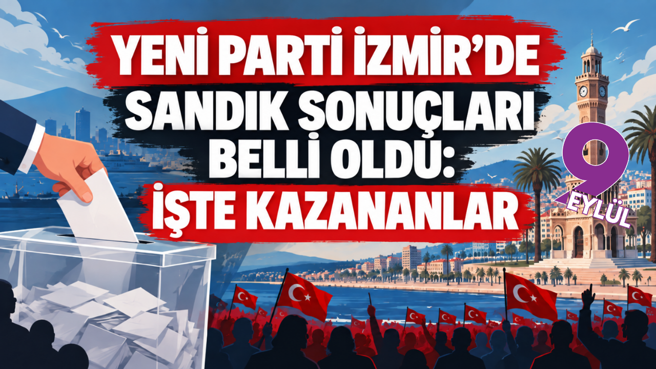 YENİ Parti İzmir’de ön seçim sonuçları belli oldu: İşte 30 ilçede kazananlar