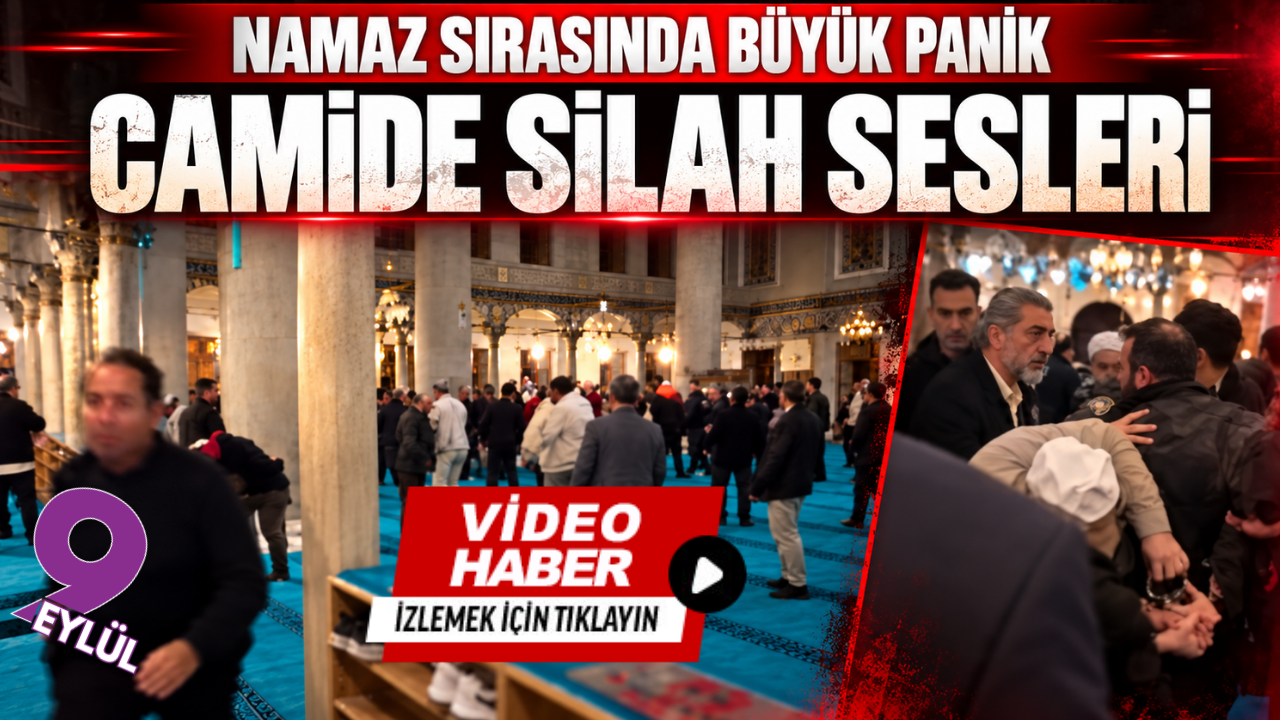 Camide silah sesleri: Namaz sırasında büyük panik