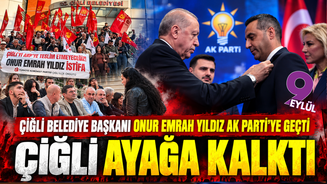 Çiğli'de rozet sonrası protesto büyüdü: Belediye önünde iki ayrı eylem