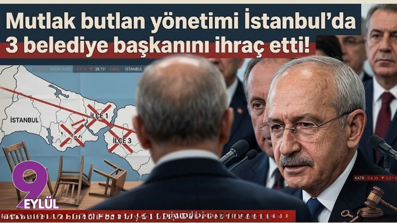 Mutlak butlan yönetimi İstanbul'da 3 belediye başkanını ihraç etti!