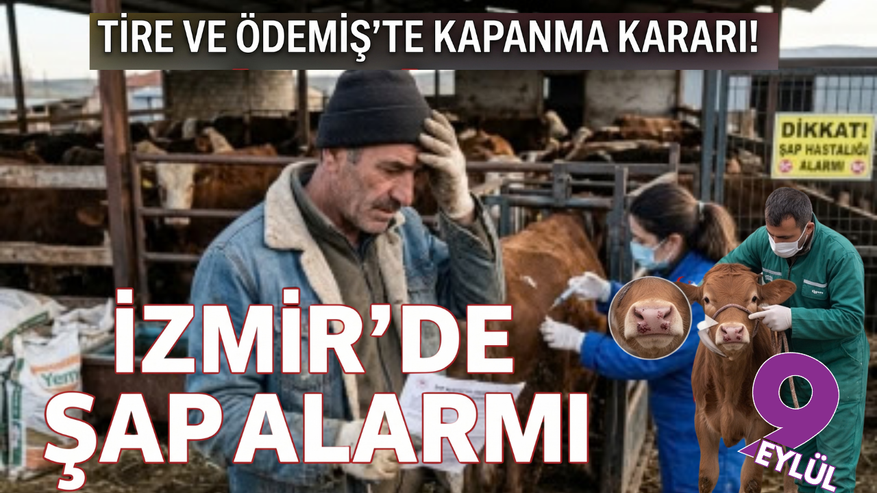 İzmir’de şap alarmı: Ödemiş ve Tire'de hayvan pazarları kapatıldı