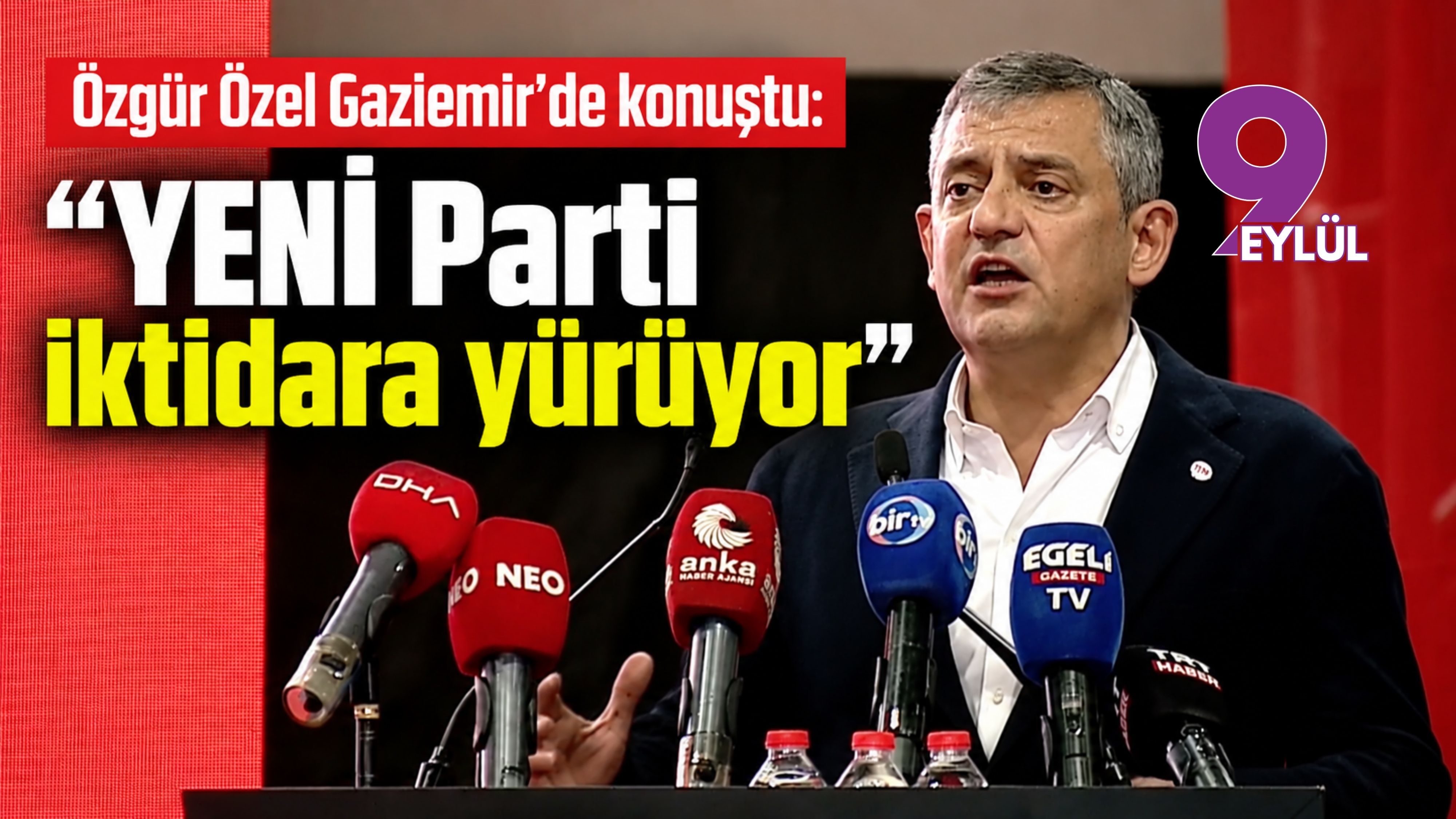 Özgür Özel Gaziemir’de konuştu: “YENİ Parti iktidara yürüyor