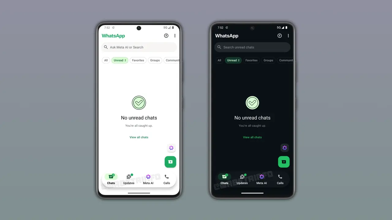 Whatsapp Android İçin Yeni Yüzen Gezinme Çubuğu Geliştiriyor (2)