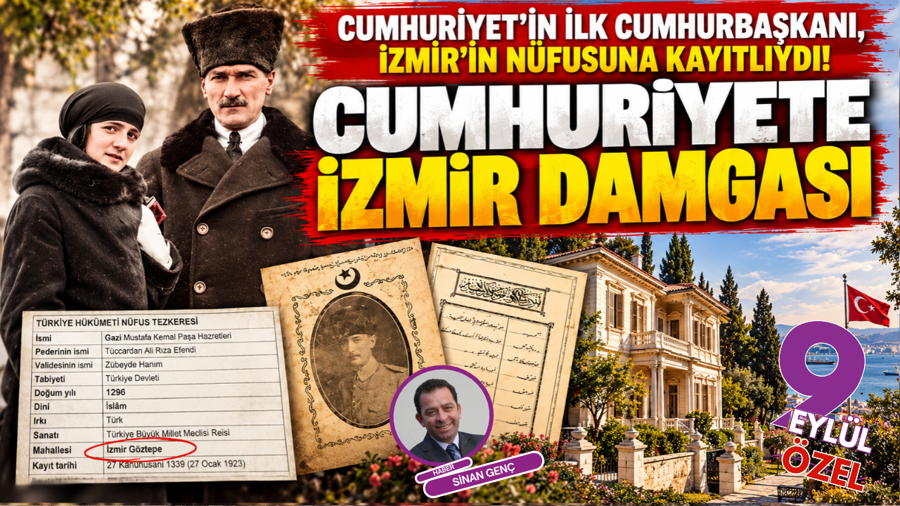 Cumhuriyet'in ilk Cumhurbaşkanı, İzmir'in nüfusuna kayıtlıydı!