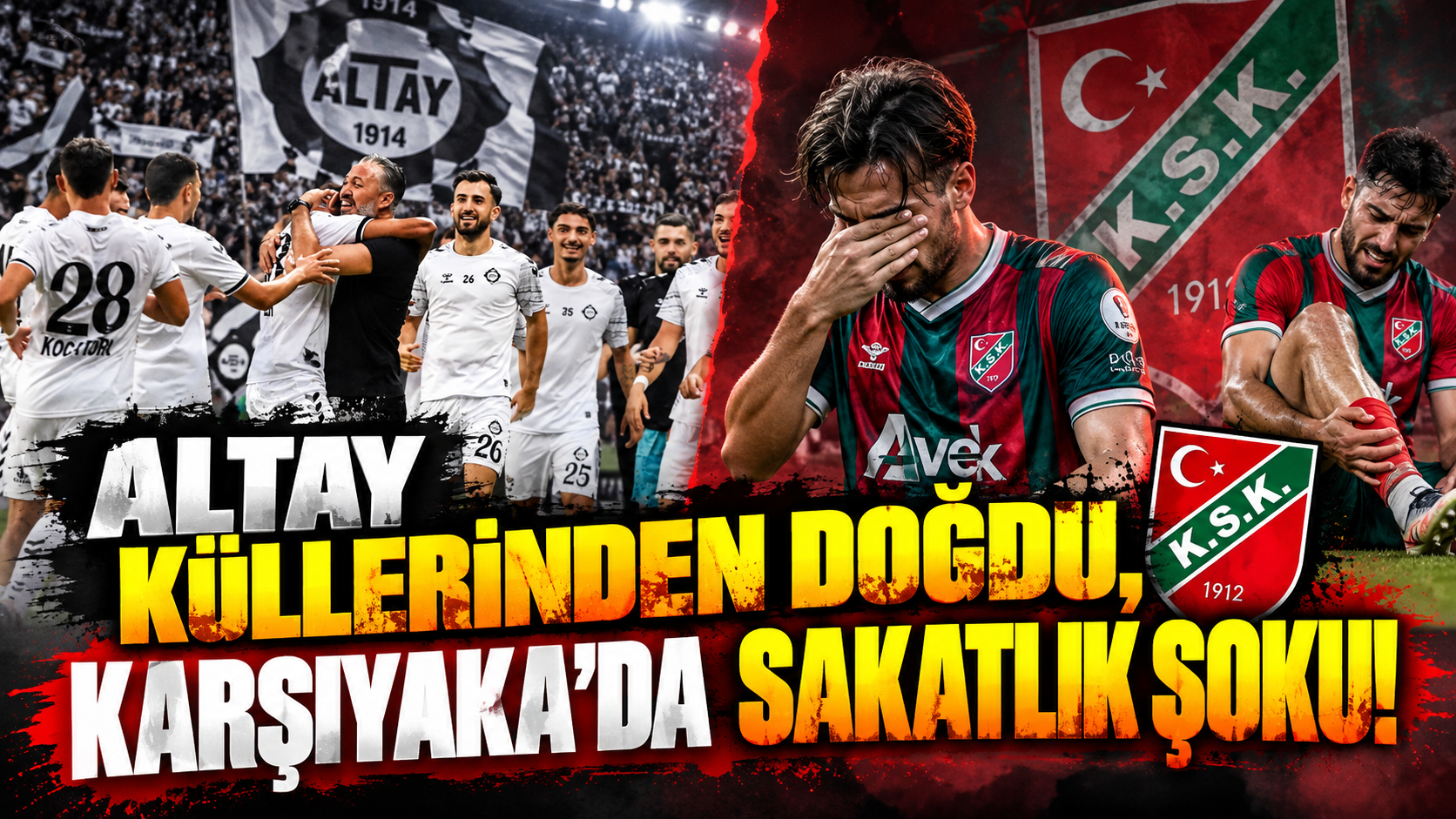 Altay küllerinden doğdu, Karşıyaka'da sakatlık şoku!