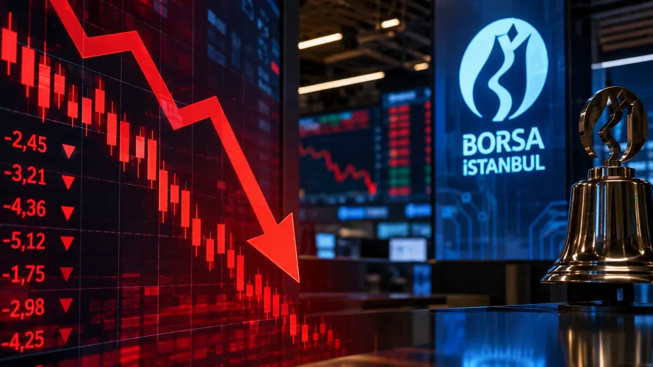 Borsa yine sert düştü