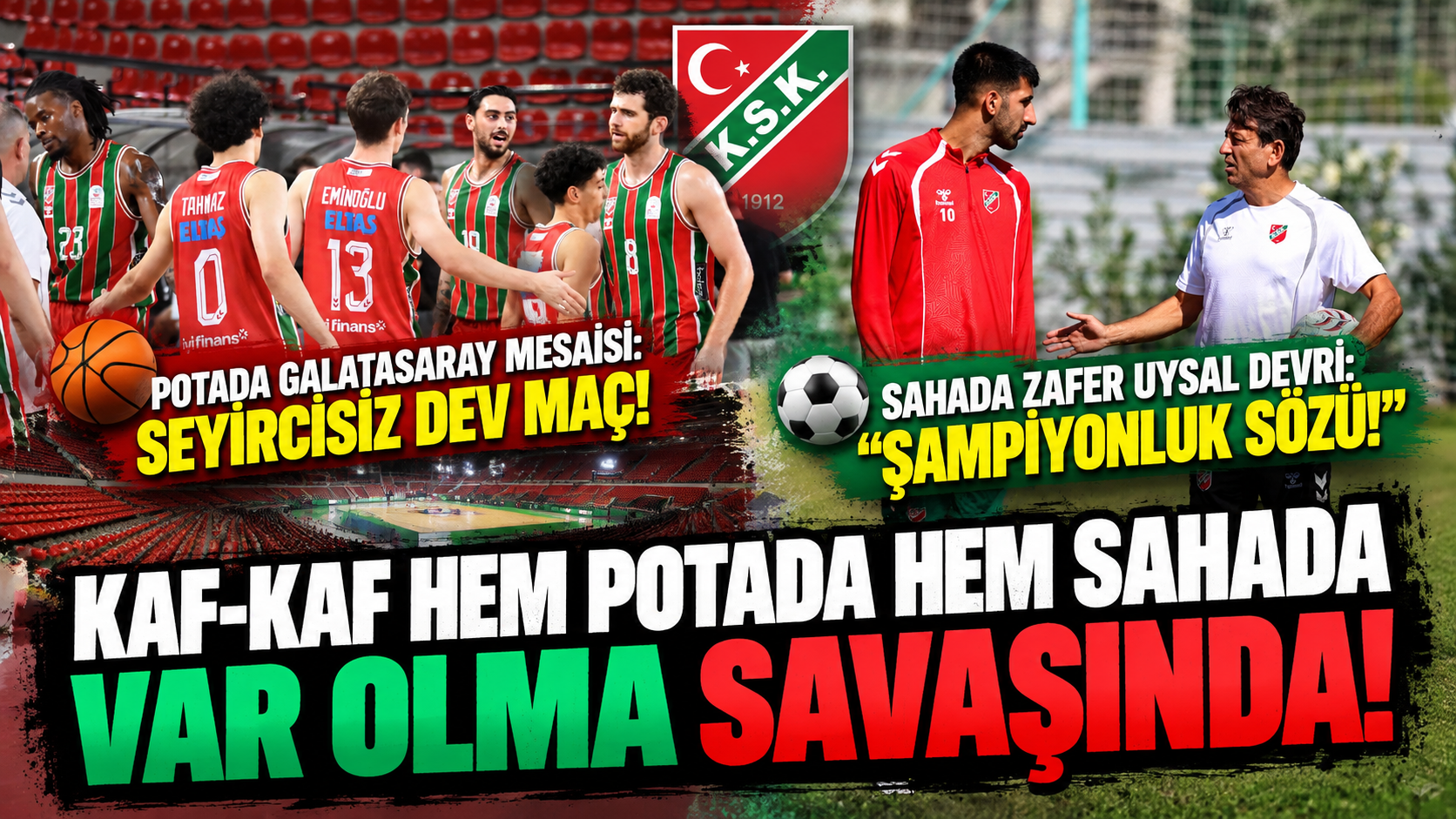 Kaf-Kaf hem potada hem sahada var olma savaşında: Seyircisiz dev maç, şampiyonluk yemini!