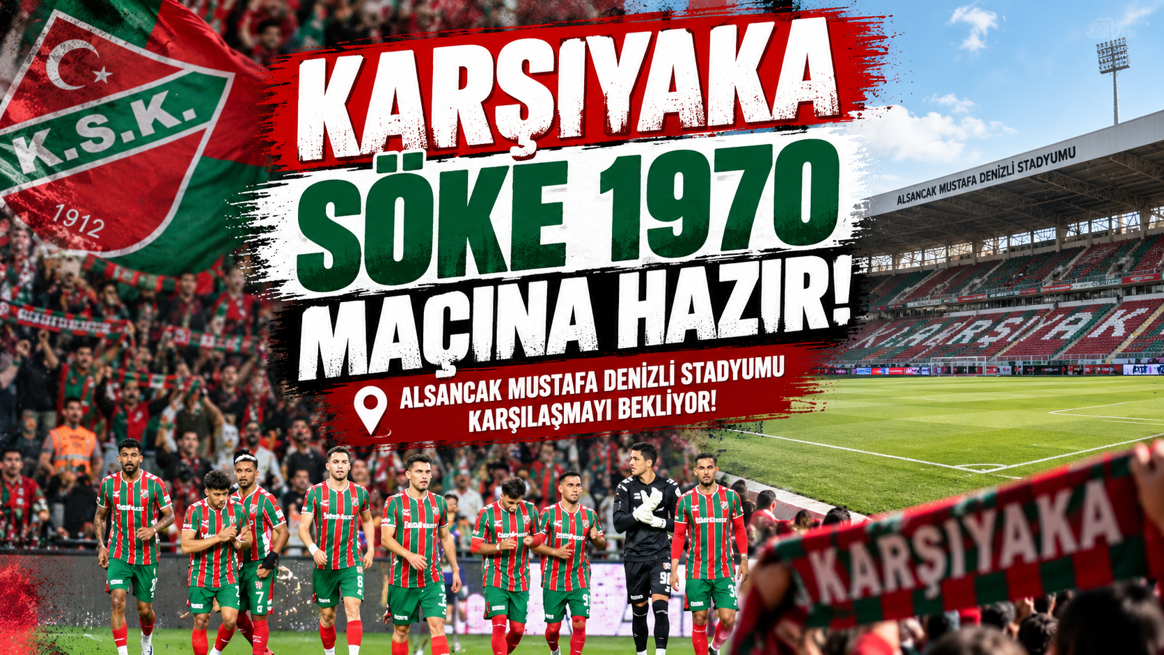 Karşıyaka Söke 1970 Maçına Hazır: Alsancak Mustafa Denizli Stadyumu Karşılaşmayı Bekliyor!