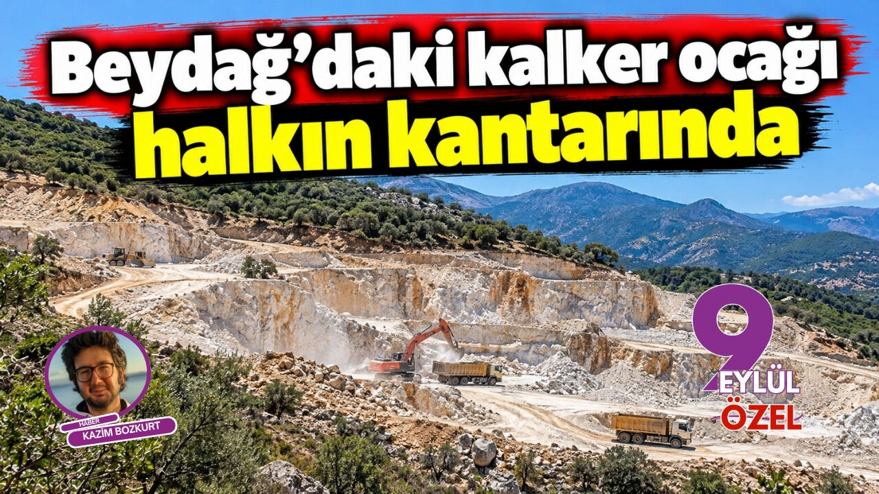Beydağ'daki kalker ocağı halkın kantarında