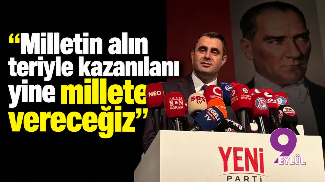YENİ Parti İzmir İl Başkanı Çağatay Güç’ten kongrede iktidara eleştiri: “Milletin alın teriyle kazanılanı yine millete vereceğiz”