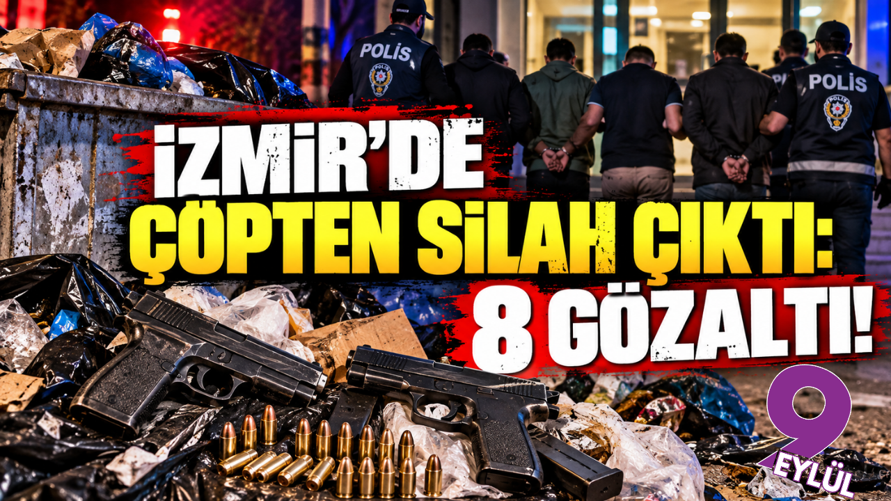 İzmir'de çöpten silah çıktı!