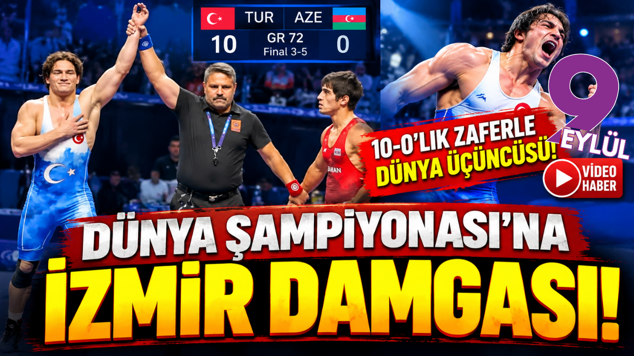 İzmirli güreşçi dünya üçüncüsü!