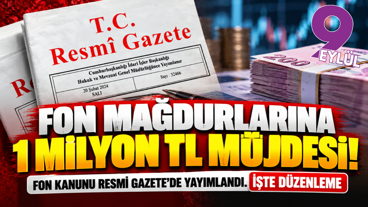 Fon mağdurlarına 1 milyon TL müjdesi!