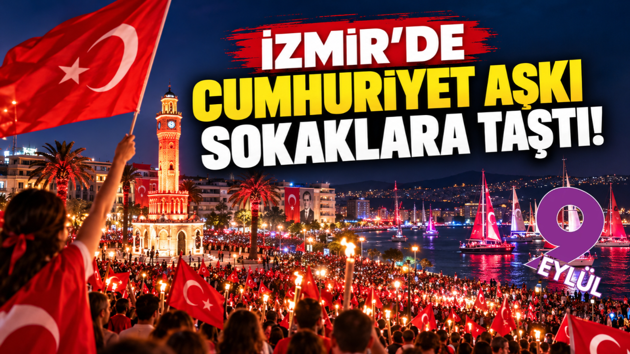 İzmir'de Cumhuriyet aşkı sokaklara taştı! Kentin dört bir yanında bayram coşkusu