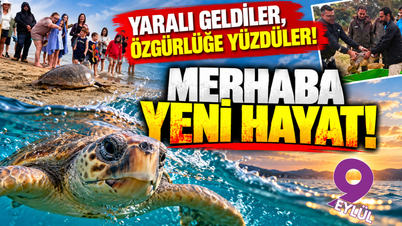İzmir'de 4 caretta caretta özgürlüğüne kavuştu