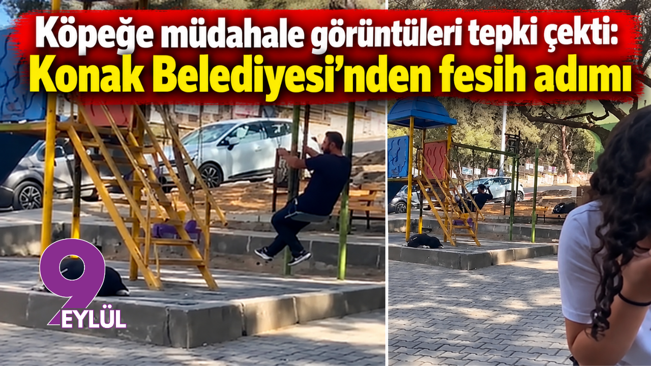 Köpeğe müdahale görüntüleri tepki çekti: Konak Belediyesi’nden fesih adımı