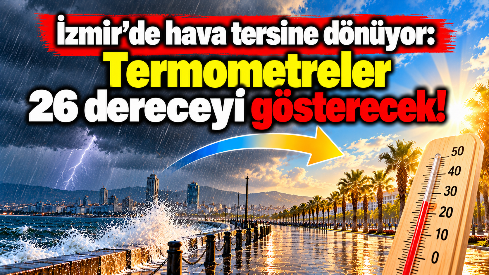 İzmir'de hava tersine dönüyor: Termometreler 26 dereceyi gösterecek
