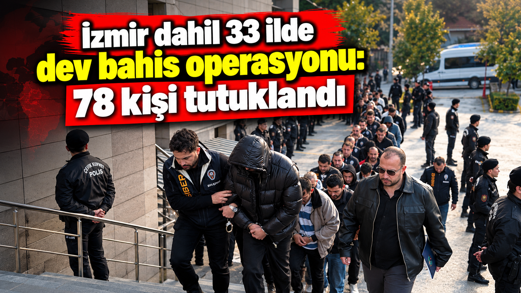 İzmir dahil 33 ilde dev bahis operasyonu: 7,1 milyar TL'lik para trafiği