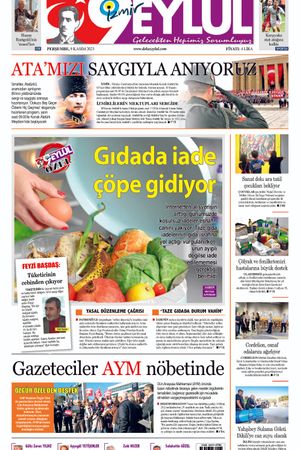 08.11.2023 Gazete 9 Eylül Manşeti