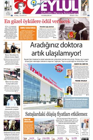 17.11.2023 Gazete 9 Eylül Manşeti