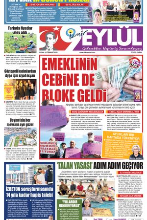 18.07.2025 Gazete 9 Eylül Manşeti